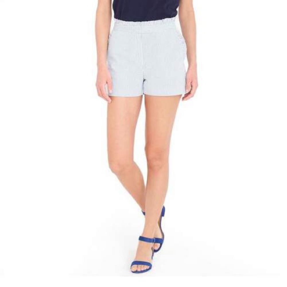 J.Crew Factory Seersucker Ruffle Short
